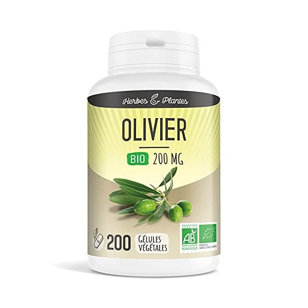 Herbes Et Plantes Olivier Bio 200 Gélules Végétales 200 mg