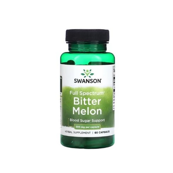 Swanson Bitter Melon, 500 mg – 60 caps, Soutien à la glycémie et à la digestion