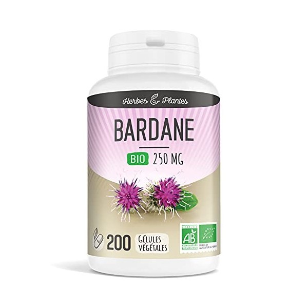 Herbes Et Plantes Bardane Bio 200 Gélules Végétales 250 mg