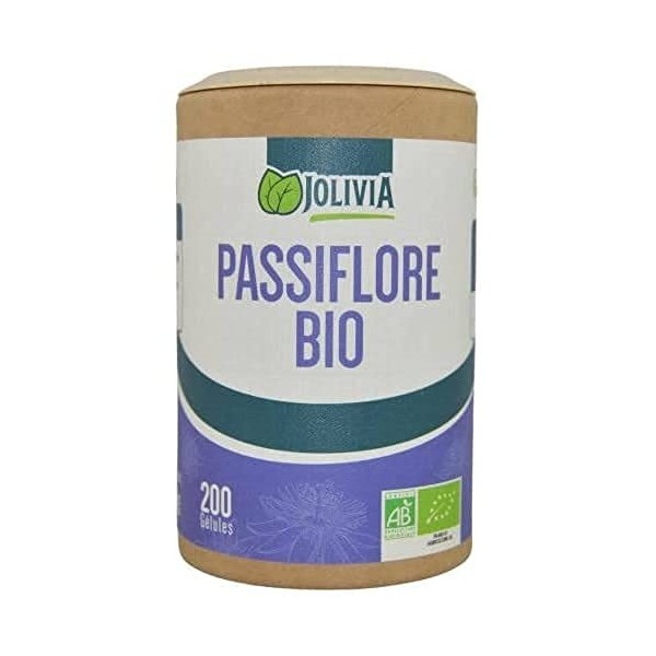 Passiflore Bio - 200 gélules végétales de 230 mg | Format Gélule | Complément Alimentaire | Vegan | Fabriqué en France