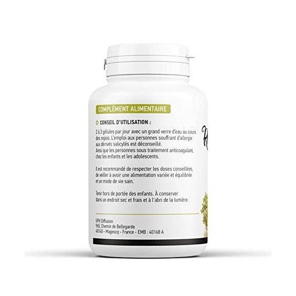 Reine des Prés Biologique 215 mg - 200 gélules végétales