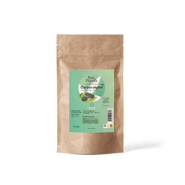 Rue Des Plantes - charbon végétal actif granulés poudre 100g