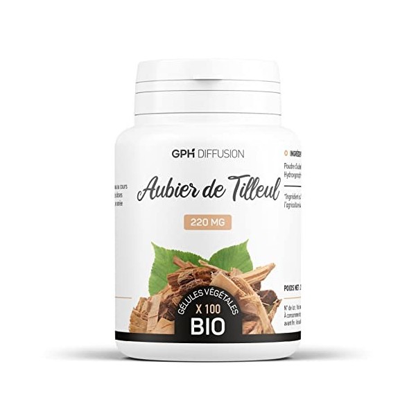 Aubier de Tilleul biologique 220 mg - 100 gélules végétales