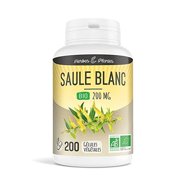 Herbes Et Plantes Saule Blanc Bio 200 Gélules Végétales 200 mg