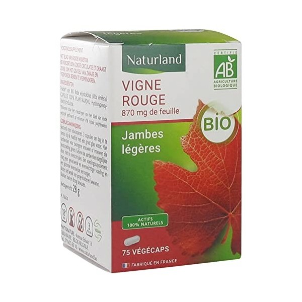 Naturland Vigne Rouge Bio 75 Végécaps