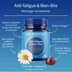 VALDISPERT - Gummies anti-fatigue et bien-être - Programme 15 jours - 30 gommes
