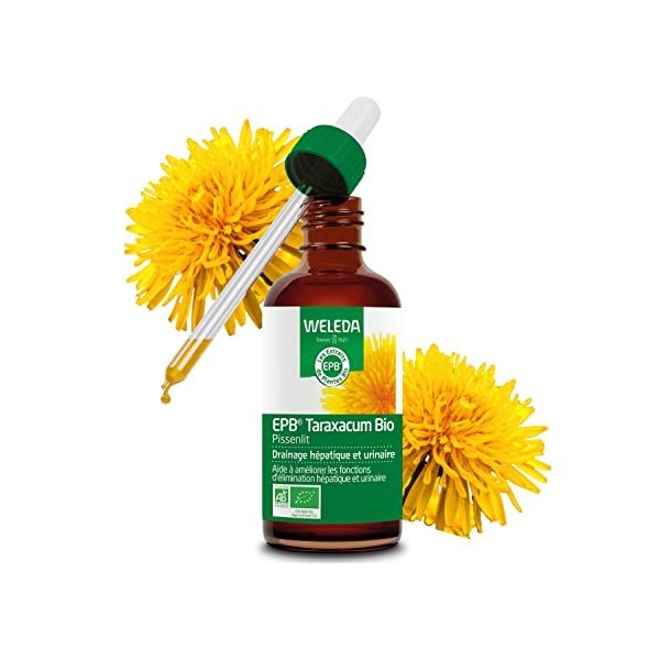 WELEDA - EPB® Taraxacum Bio - Drainage Hépatique et Urinaire - Complément Alimentaire Naturel - Flacon-Pipette 60ml