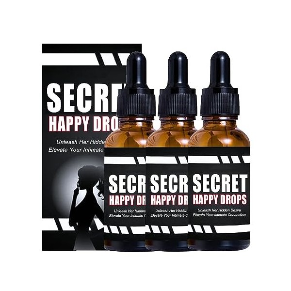 Secret Happy Drops, PleasurePeak Oral Drops, Happy Hormones Drops for Women, Enhancing Sensitivity and Pleasure, Boost Energy