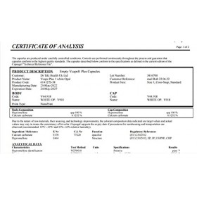 DR T&T 200 capsules HPMC Vege White Opal Tio2 gratuites Taille 1