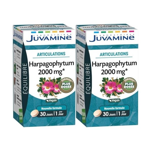 JUVAMINE - Articulations - Harpagophytum 2000 mg - 30 Comprimés Lot de 2 