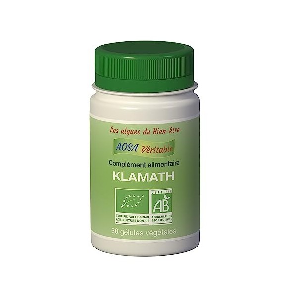 Klamath bio - 60 gélules - Lalgue riche en nutriments