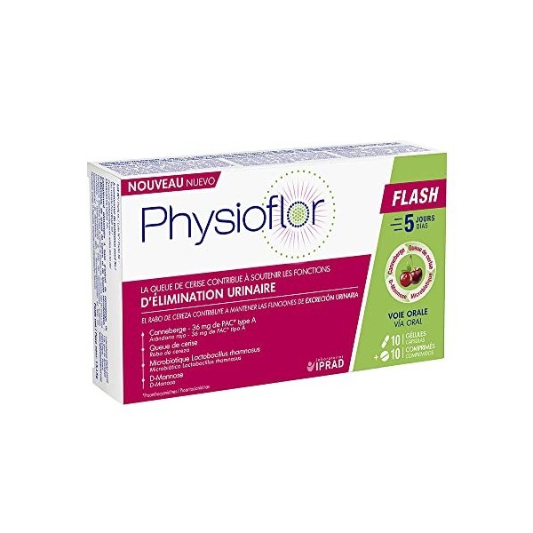 Laboratoires IPRAD Physioflor Flash 10 Gélules + 10 Comprimés