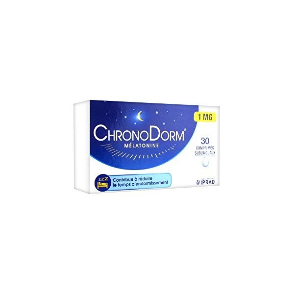 ChronoDorm Mélatonine 30 Comprimés Sublinguaux 1MG