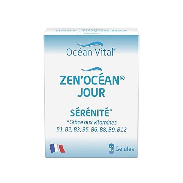 Phytosud Zen Océan Jour - Anti Stress - Vitamines B & Hydrolysat de Protéines - Complément Alimentaire Naturel Sérénité - 30 