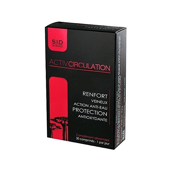 SID Nutrition Preventlife - ActivCirculation Renfort veineux et action anti-eau - 30 comprimés