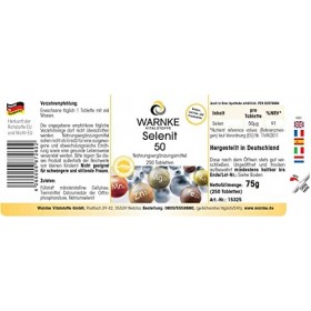 Sélénite 50-250 comprimés - Végétarien - Sélénite de sodium avec 50 mcg de sélénium | Warnke Vitalstoffe