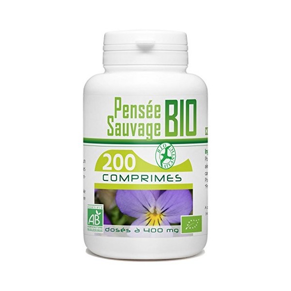 Pensée sauvage bio 200 comprimés 400 mg