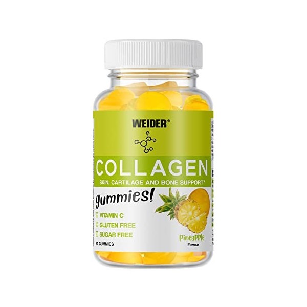 Weider Collagen Gummies – Avec du collagène pour les articulations et pour prendre soin des os et du cartilage - Vitamine C p