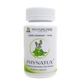 TOUX - APAISE LES VOIES RESPIRATOIRES : THYM et LIERRE GRIMPANT - 30 Gélules VÉGÉTALES, origine 100% naturelle - fabriquées e