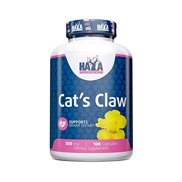 Haya Labs Cats Claw 3% 500mg 100 capsules