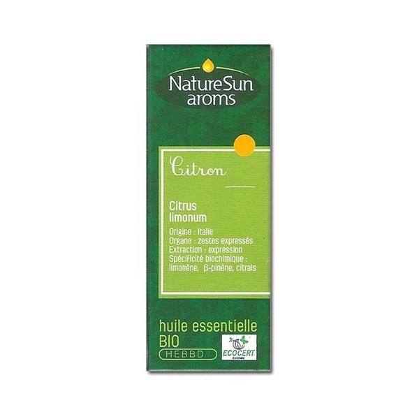 Huile Essentielle De Citron 30ml Naturesun Aroms