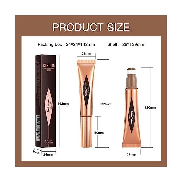 Liquid Face Contour Stick Concealer Stick With Cushion Applicator Contouring Stick Contouring Creme Stylo Contouring Bronzer 