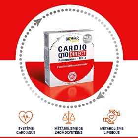 BIOFAR - CARDIO Q10 DIRECT - Complément Alimentaire Adulte - Protection Cellulaire - Goût Fruité - Sans Sucre ni Colorant Art