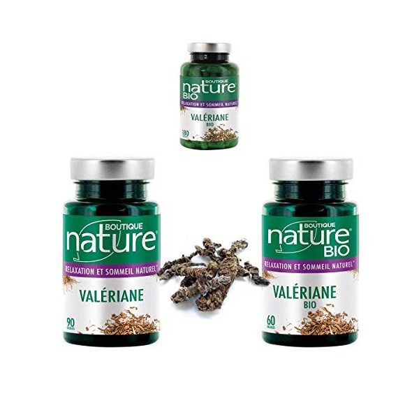 Boutique Nature - Complément Alimentaire - Valériane - 90 Gélules Végétales - Favorise un état de relaxation et un sommeil na