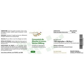 Vita World Moule verte 500mg 150 Capsules Made in Germany