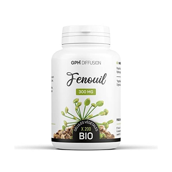 Fenouil Bio 300mg - 200 gélules végétales