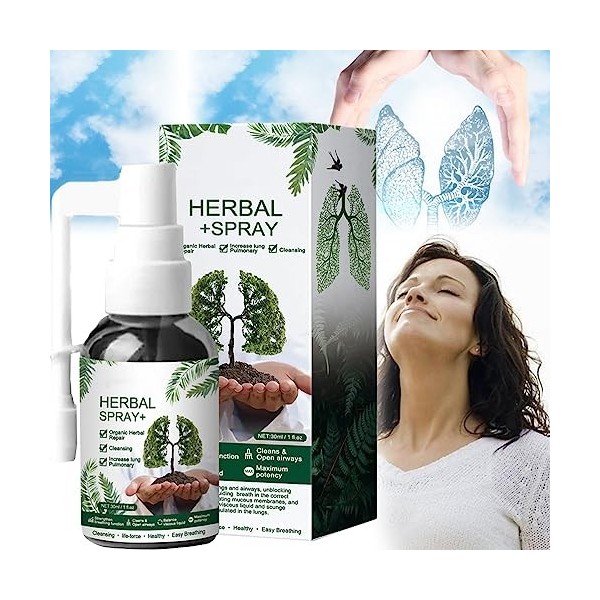 Respinature Herbal Lung Cleanse Mist,Respinature Natural Cleansing Nasal Spray,Respinature Herbal Lung Cleanse Mist - Powerfu