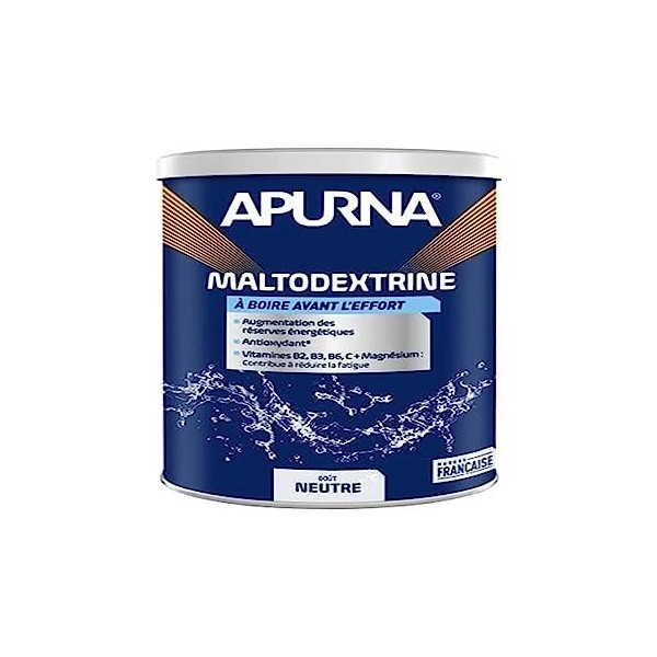 APURNA/Endurance/Avant l éffort/Maltodextrine/Goût Neutre/Pot 500g