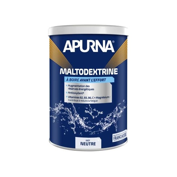 APURNA/Endurance/Avant l éffort/Maltodextrine/Goût Neutre/Pot 500g