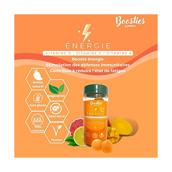 MULTIVITAMINES – Complément alimentaire de 12 vitamines - Énergie et défense immunitaire – Vitamines C - 60 gummies goût de m