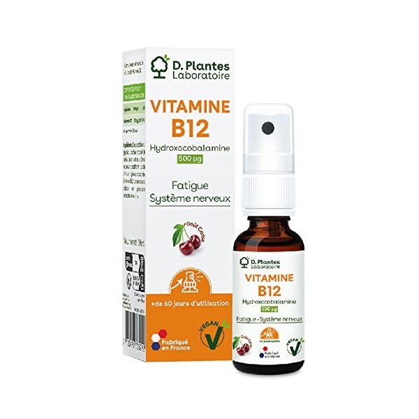 Vitamine B12 en spray goût cerise 20ml D.Plantes VEGAN