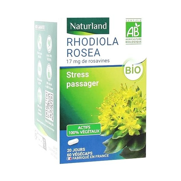 Naturland Rhodiola Rosea Bio 60 Végécaps