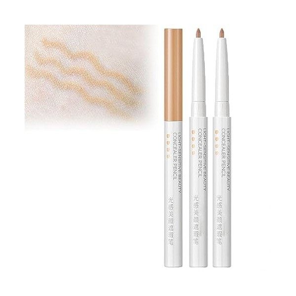 Multifunctional Concealer Stick, Eye Concealer Pen for Dark Circles, Silkworm Pen Makeup Waterproof Full Coverage Foundation,