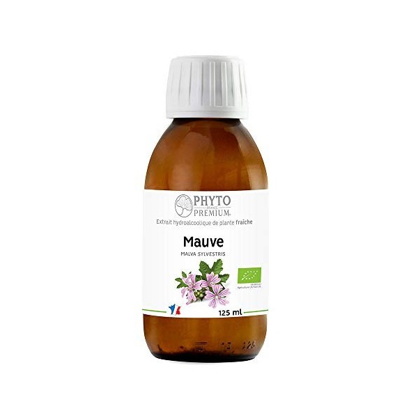 EXTRAIT HYDROALCOOLIQUE de MAUVE DES BOIS - Malva sylvestris BIO 