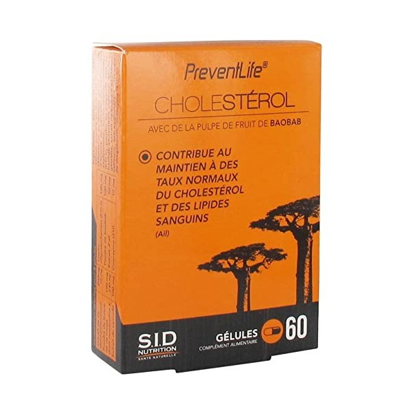 S.I.D Nutrition PreventLife Cholestérol 60 Gélules