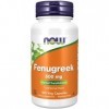 Now Foods, Fenugreek Fenugrec 500mg, 100 Capsules végétaliennes, Testé en Laboratoire, Sans Gluten, Sans Soja, Végétarien, 