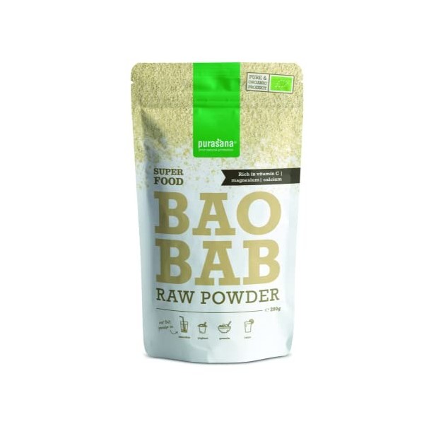 PURASANA Baobab en poudre 200G Bio -