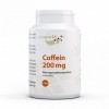 Vita World Caféine 200mg 180 comprimés Végétalien/Végétarien Caféine à haute dose Made in Germany