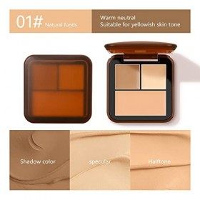 Palettes de Contouring Anti-cernes Mattes Glitter Face Brightening Concealer Nose Shadow Shadow Creams 3 palettes de Contouri