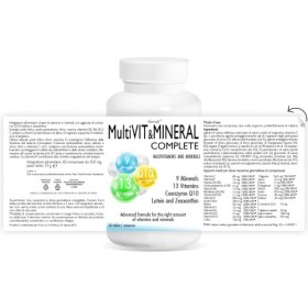 MultiVIT & MINERAL COMPLETE | 60 comprimés | multivitamine | 14 vitamines | 9 minéraux | avec coenzyme Q10 et acide folique |