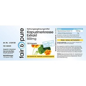 Fair & Pure® - Extrait de capucine 500 mg - 10 fois concentré - végan - 120 gélules
