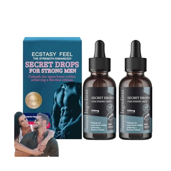 BOCOVA 1/2/3 Pcs Secret Drops for Strong Men,Pleasurepeak Oral Drops,Enhancing Sensitivity and Pleasure,Boost Energy Levels f