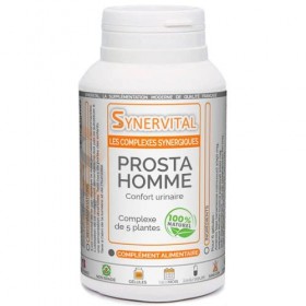 Prosta Homme - 120 gélules dosées à 300mg - Complexe de plantes pour la Prostate, les troubles urinaires - Sabal - Courge - E