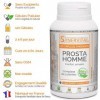 Prosta Homme - 120 gélules dosées à 300mg - Complexe de plantes pour la Prostate, les troubles urinaires - Sabal - Courge - E