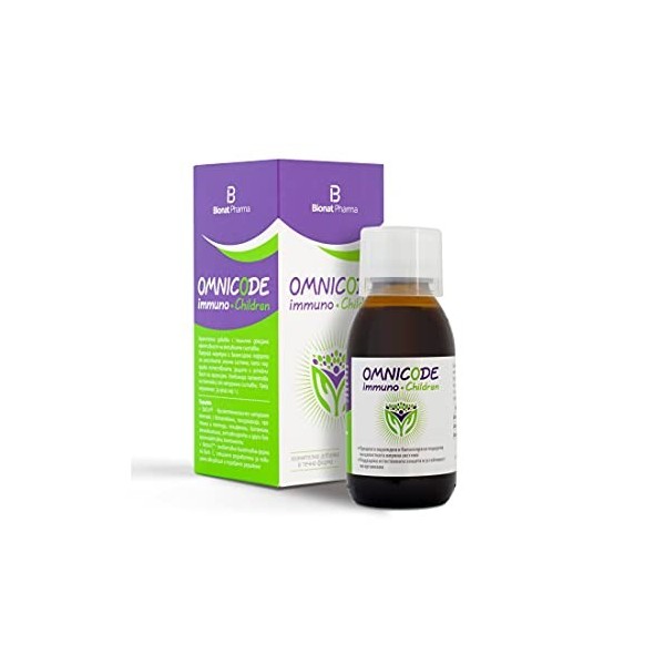 Omnicode Immuno Syrup for Children over 1 year - maintains the bodys natural defenses, resilience and fully supports the imm