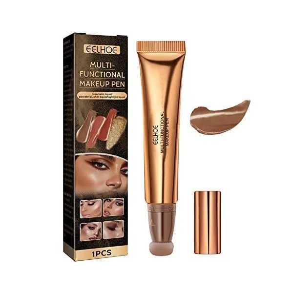 Contours Wand Smooth Creamy Matte Finish Liquid Contouring Highlighter Bâton de fard à joues avec applicateur de coussin Impe